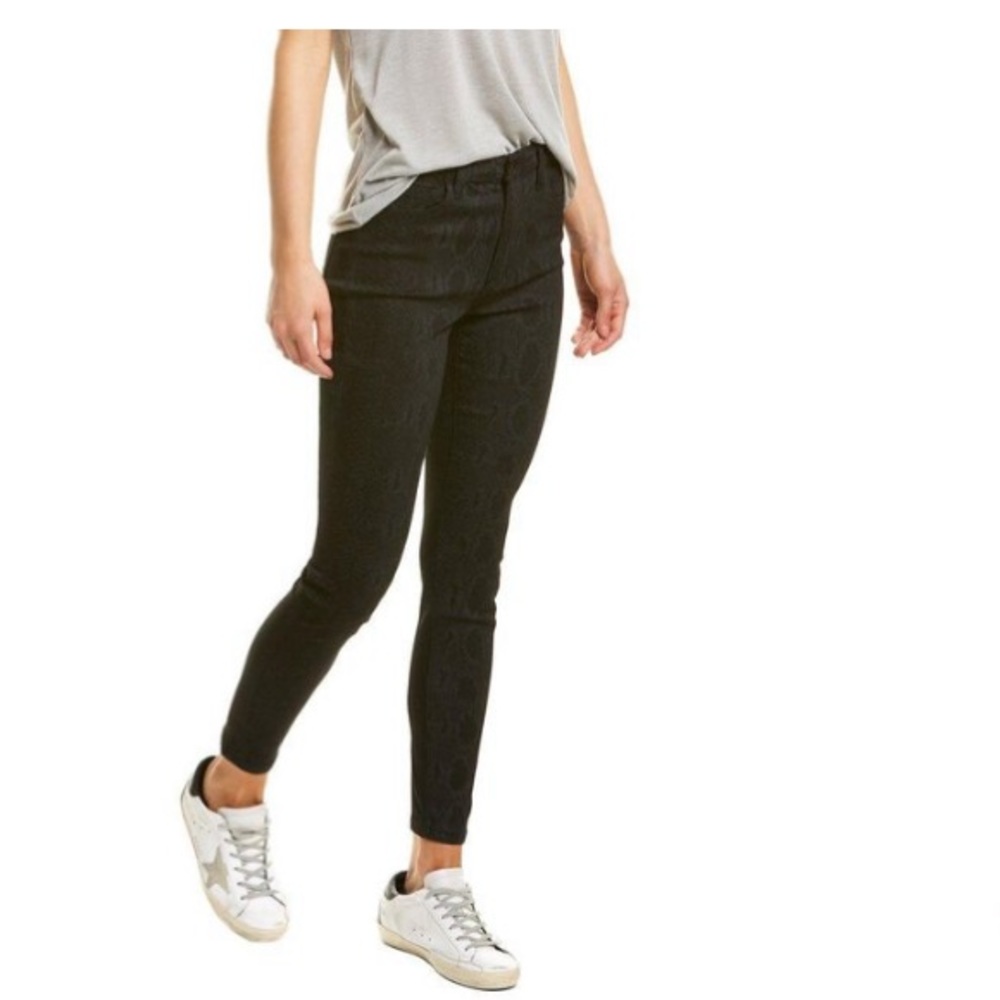 Joes jeans, the Charlie black snake print
